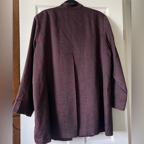 Eileen Fisher Burgundy Blazer NWT - Picture 3 of 15